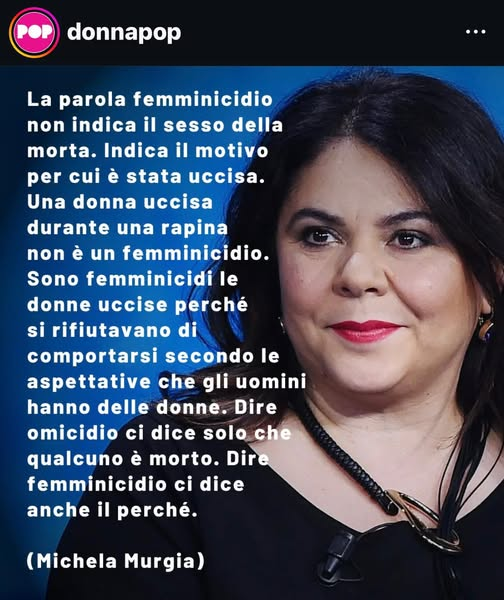 ArenaSusi's tweet photo. La definizione di femminicidio in breve #MichelaMurgia https://t.co/xkkNeyPjgZ