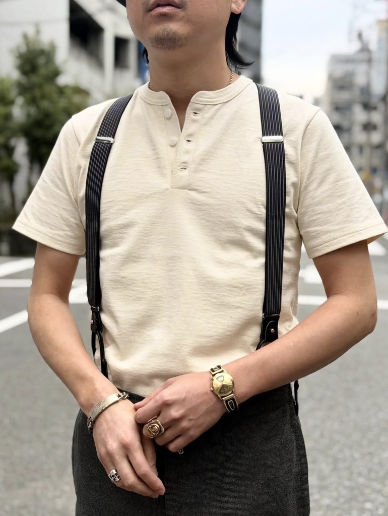 ドライボーンズ　サスペンダー　ロカビリー　アメカジ　50s　ストライプ　ブラウン drybones #brybonesnagoya #nagoya #amekaji #vintage #30s #40s