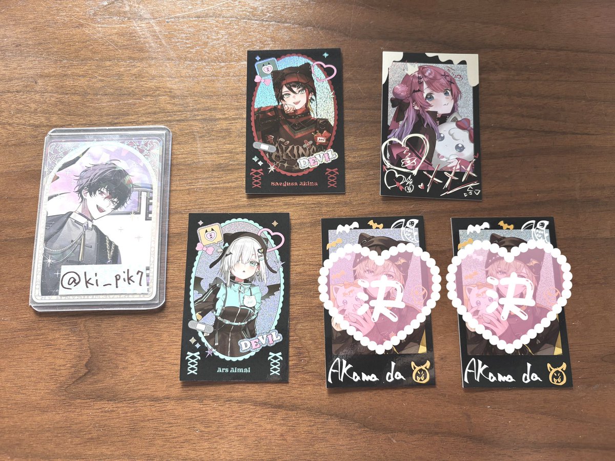 ki_pik7's tweet photo. 【交換】にじさんじ Devilish Nightmare ランダムチェキ風カード

譲 画像1枚目

求 画像2枚目枠内

郵送交換希望です。検索からでもお気軽にお声掛けください🙇🏻‍♀️ https://t.co/4uPYt0XIED