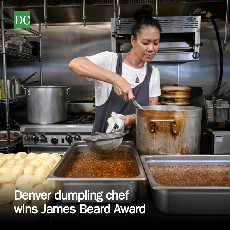 dailycamera's tweet photo. Denver dumpling chef wins James Beard Award https://t.co/LWZl7Rg0l2