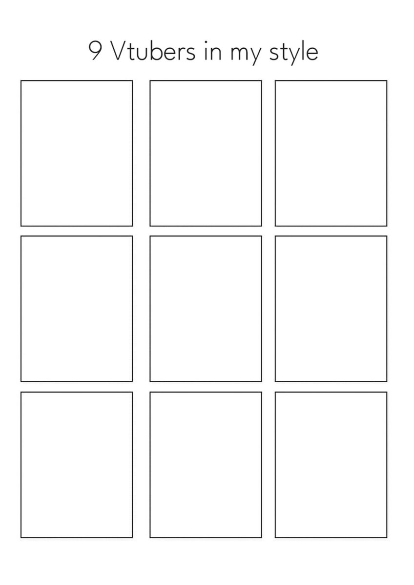 BiancaHantu's tweet photo. 9 Vtubers in my style 

🫵🏻😎Kamu mau? https://t.co/gkziShjIab