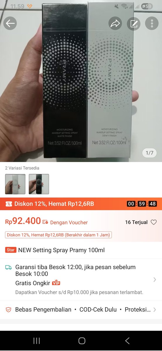 Wicare614's tweet photo. @clavierra Ready new setting spray pramy &amp; mop
Yuk kalo minat bisa cek oyen🍊 https://t.co/L5Oa0Mi8Bs
Bisa COD, pesanan yang masuk sebelum jam 15.00 akan dikirim dihari yang sama. https://t.co/IvkaGNZHMe