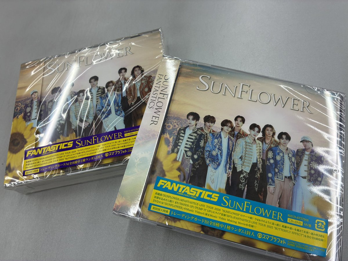FANTASTICS】 2026年初のシングル「 #SUNFLOWER」本日入荷しました 5月 