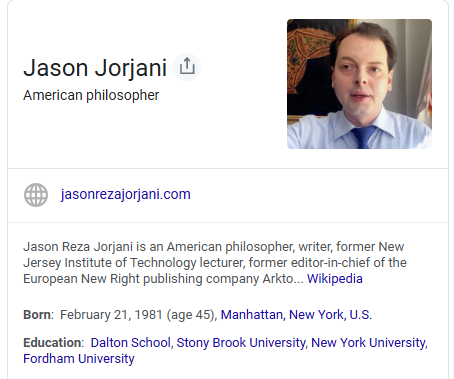archaix138's tweet photo. Jason of Archaix Calls on Jason Reza Jorjani, PhD to Debate His Atlantis Claims

Jorjani is far more qualified to debate the facts about Atlantis than the sociologist Graham Hancock. He was educated in the Fleming School, the Dalton School, New York University (BA and MA), and received his PhD in Philosophy at the State University of New York, Stony Brook (2013). Jorjani taught courses on the History of Philosophy, Heidegger, the History of Iran, Science, Technology and Society (STS), Philosophy of Technology, Comparative Religion, and Ethics at a number of universities. He even has a Wiki page.

Jorjani openly identifies himself as a Iranian Zionist proudly on his website and boasts that he has authored 14 books and has been a guest on a hundred podcasts.

Jorjani has discussed Atlantis on YouTube with Jeffrey Mishlove, with Jordan Crowder, with Nikkiana Jones, also on the Break the Rules channel, The Carl Crusher channel, and Danny Jones.

He discussed Plato with Gnostic Informant, Plato being the ORIGIN of the Atlantis narrative. He has had many appearances on The Warrior Philosopher and MythVision channel, Aeon Byte Gnostic Radio as well as AlfaVedic, and Through A Glass Darkly podcast.

Jorjani is a proponent of ancient aliens, believes Nordic aliens once lived on Mars, that Atlanteans had powerful psychic powers and that Atlantis was 12,000 years ago. He pushes the Soul Trap model similar to David Icke who also promotes the EXACT same Atlantis model as Jorjani, Dark Journalist and Gigi Young.  While I disagree with all of this the only issue I have is the Atlantis dating to the Younger Dryas period 12,000 years ago. Jorjani has pushed this dating to hundreds of thousands of people so I’m confident he can defend his position.

There is no way a man of his education and credentials who has studied Plato can’t defend his position with FACTS that Atlantis dates to the Ice Age.  Jorjani should easily elucidate the chronological facts and put an end to Archaix incessant call outs for debate.  Hancock, Randall Carlson, David Icke and many others would certainly appreciate that.

Here is a copy of the formal email debate request just as was sent to Hancock, Randall Carlson, Billy Carson, Matt LaCroix, Jimmy Corsetti, Dan Richards and others.

Jason Reza Jorjani’s X account is @Jason_Jorjani.