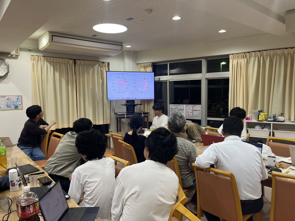 mai_fish_res_st's tweet photo. 臨海実験所で研究合宿を行う「臨海ハッカソン2026」が能登で開催され、当実験所から2名が参加しました。合計で11の大学から集まった教員・学生全員で、環境DNAデータの分析に取り組んだほか、施設見学、バーベキューなども行いました。

#rinkaihack https://t.co/MR4sfmH8Jw