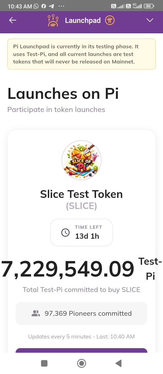 MridulChSaikia's tweet photo. 🚀 Slice Token testing is now live on Pi Network’s ecosystem!
Pioneers, commit to Slice Token and help reach the 10M target. Together, we are building real utility on Pi. 🔥
#PiLaunchpad #PiNetwork #PiDex #SliceToken #Pioneers #Web3 https://t.co/5LsOR3i3lv