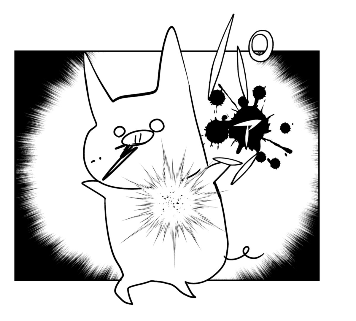 m_sanashiro's tweet photo. タイトルがセンシティブ（もちろん内容もセン略）なので撃たれないように気を付けないといけないのです……トホホ……。表紙カットは判定をもらいがちなので、できるだけ毎話告知イラストは用意しています…だからX君…見逃して…ね…ガクリ…… https://t.co/f9lJ1FZJ1r