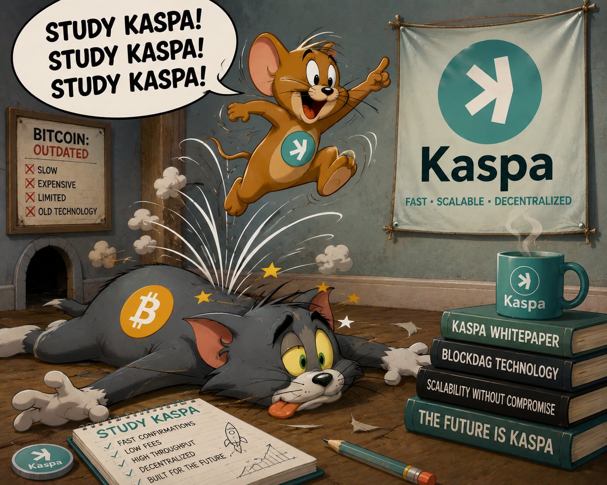 Kas_Kats's tweet photo. Reminder to study Kaspa!!! 🤣 $KAS https://t.co/I7hxpFVtxn