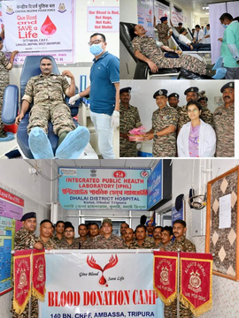 BhelPuriBawa's tweet photo. RPF not only protects lives but also saves them.
Proud to see our brave personnel stepping forward to donate blood and give hope to those in need. ❤️🩸#BloodDonation #CRPF #LeapfrogGlobal #InvestmentDaddy https://t.co/ljq4RO0idU