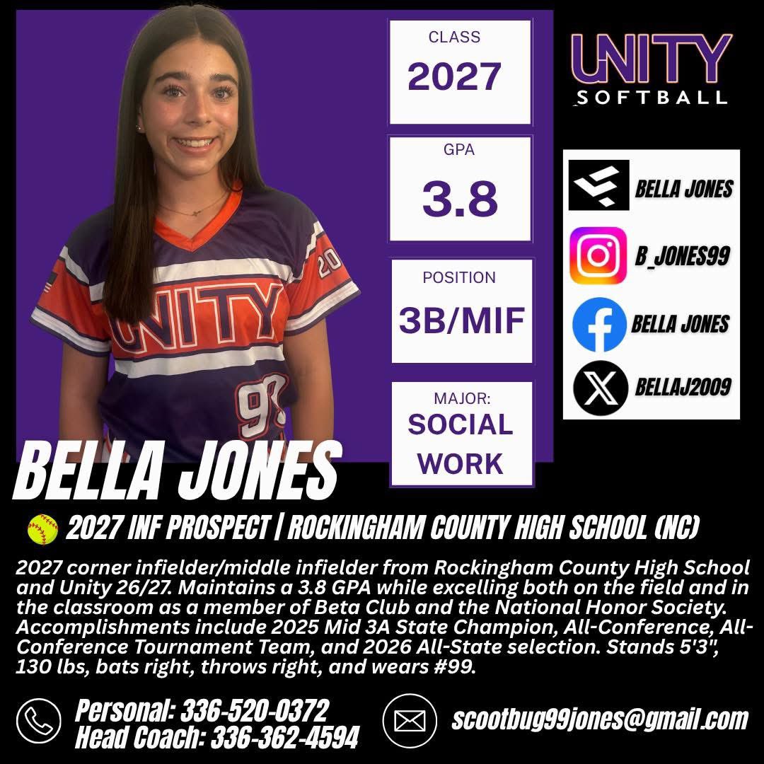 dpdevelopment24's tweet photo. 🥎 2027 INF Prospect Spotlight: Bella Jones 🥎
Bella Jones is a talented Class of 2027 3B/MIF/UTL ! 

@Bellaj2009  
@MUMonarchsSB @Winthropsoftbal https://t.co/IcIJF09m6n