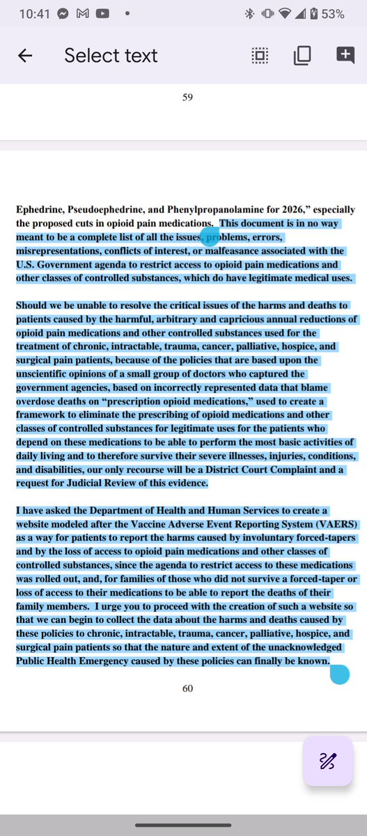 DavidESmitty's tweet photo. No agency has tracked patient outcome since the political agenda to restrict access to proper, appropriate, clinically indicated pain medications was rolled out.  The numbers of harms and deaths caused to patients by the unscientific, unnecessarily, inhumane, fraudulent opioid restrictions remain unacknowledged, unassessed, and untabulated.  It is time that these numbers be known to government officials and to the public, so that corrective measures can be taken to RESTORE ACCESS, and so that we never, ever let this happen again.   The perpetrators of this fraud must be held accountable!
@DAGToddBlanche @ScottBradyPA @SaraCarterDC @SecKennedy @realDonaldTrump @WHFraudTF @JudgeJeanine @AAGDhillon @AZAGMayes 
https://t.co/pRKakk2gl8
Excerpt: