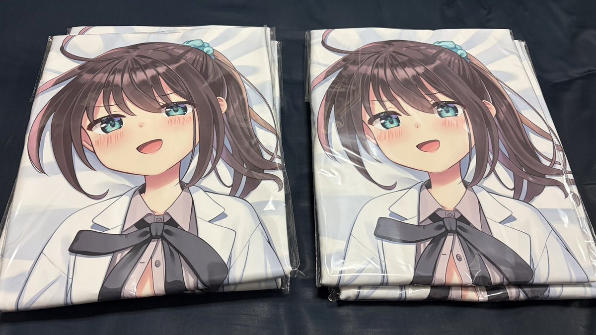 ちょこ先生抱き枕カバー完成品到着
(写真は予備分)
発送準備後
順次支援者へ発送予定です。 
