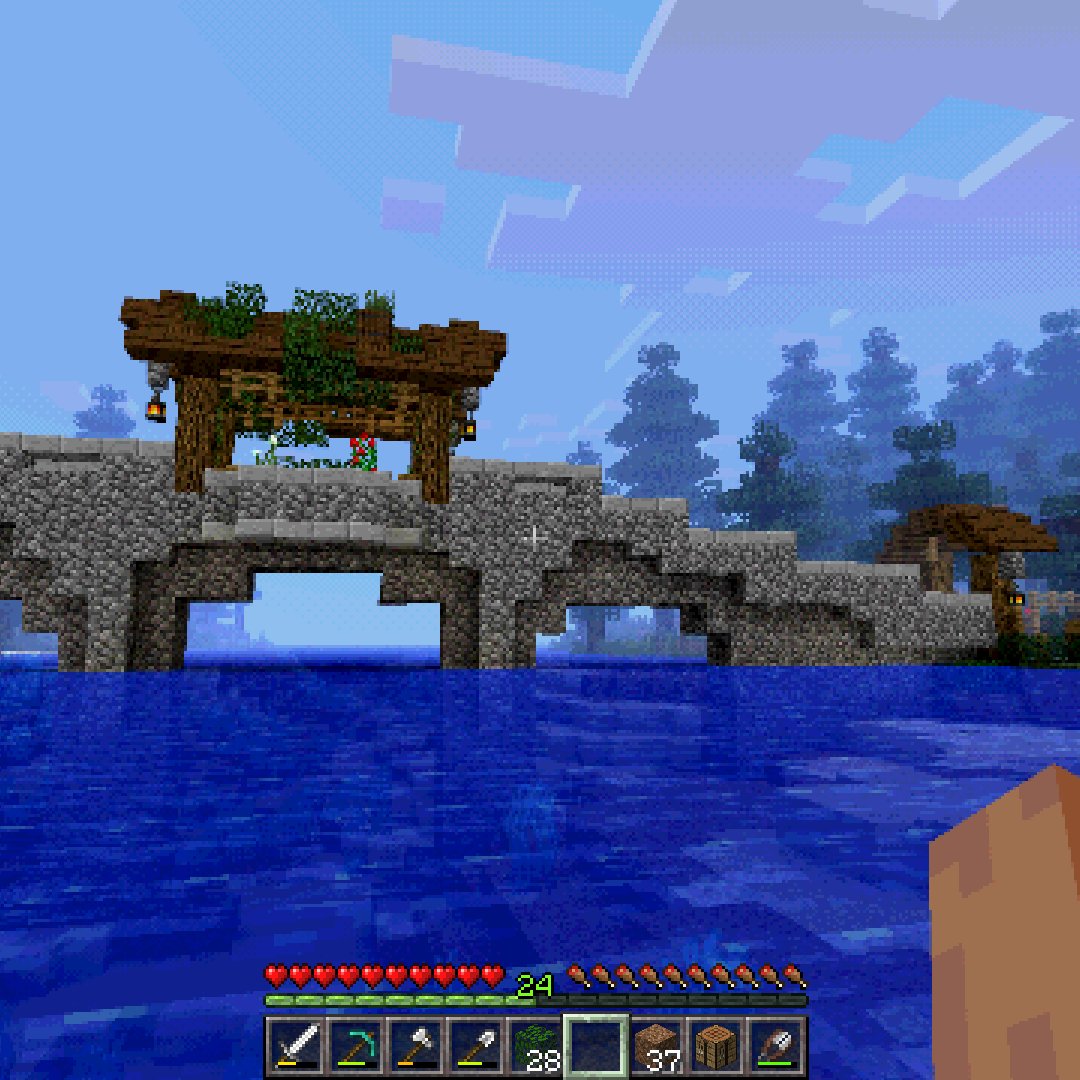 _aquamosh's tweet photo. first time building a bridge https://t.co/6uqrWdfoUT