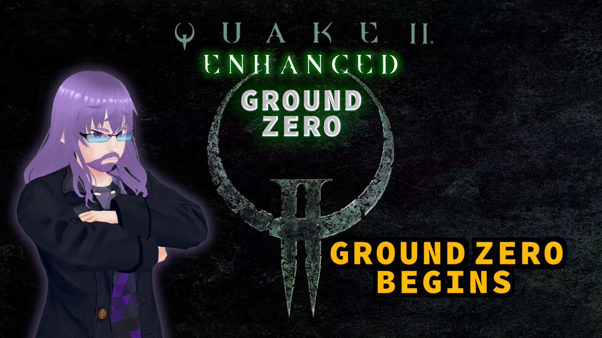SpookyZalost's tweet photo. Going live in 1 hour.

Quake II: Ground Zero begins tonight.

Mission Pack 2. Hard mode. Trackball aim. Linux VTuber nonsense. Manual saves are sacred.

Twitch preferred, pushing for Affiliate:
https://t.co/HfmHrwzhCb
YouTube mirror:
https://t.co/LmFgHGhwPq

#VTuber #LinuxVTuber #QuakeII #GroundZero #RetroFPS #LinuxGaming