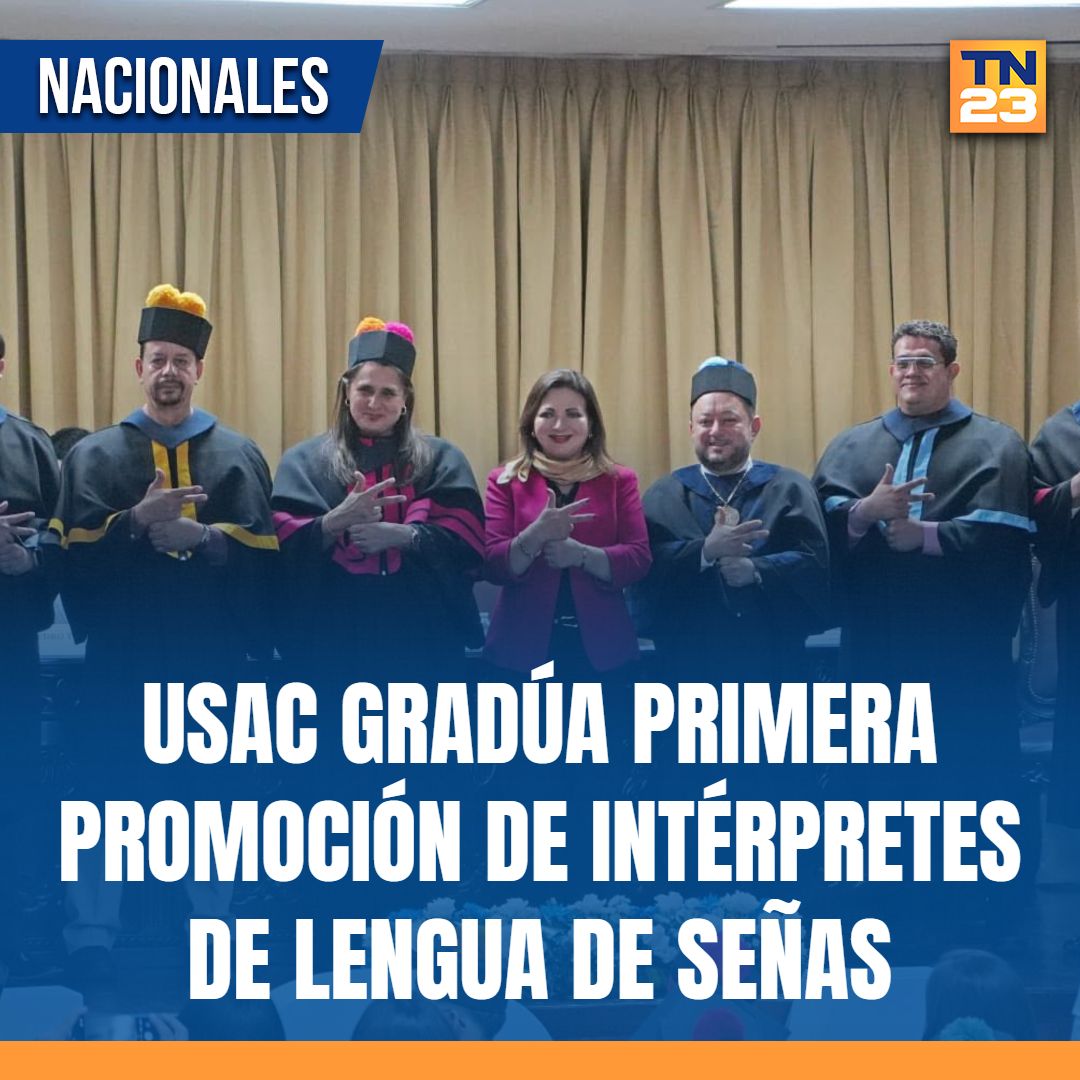 TN23NOTICIAS's tweet photo. #USAC #gradúa #primera #promoción de #Intérpretes de #Lengua de #Señas ➡️ https://t.co/QSN2jZzrWI https://t.co/FQda2bBXO3