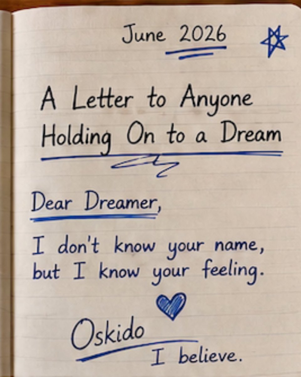 OskidoIBelieve's tweet photo. I don’t know your name, but I know your feeling.
On Youth Day, a letter to every dreamer holding on.
Full letter → https://t.co/hGOAsWi280
#IBelieve https://t.co/pF6FXMX9ML