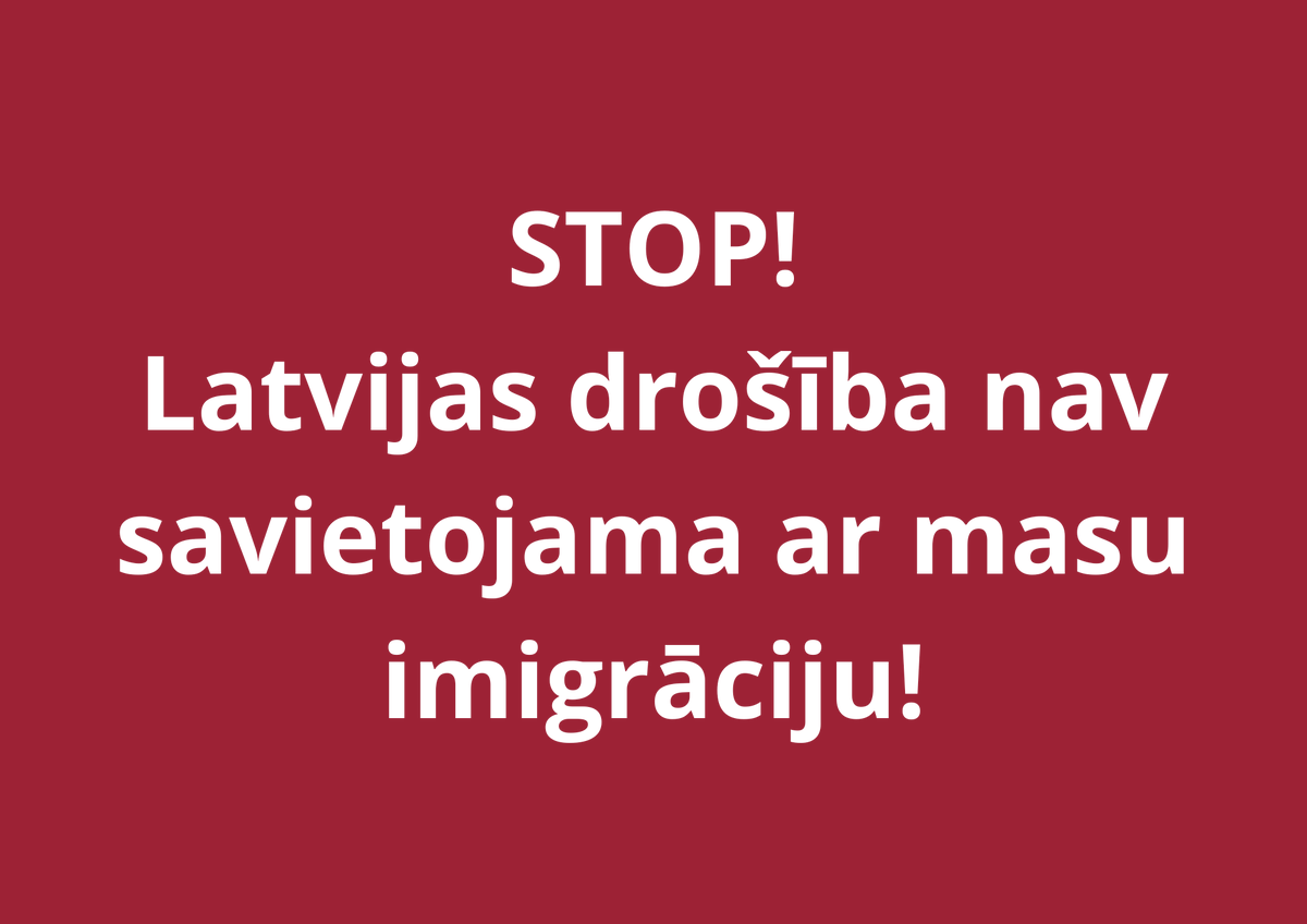 austsaule's tweet photo. Masu imigrācija ir jāaptur!

ASL veicinās trešo valstu imigrantu izceļošanu no Latvijas un nepieļaus islāmisma izplatīšanos.

Vairāk: https://t.co/JdPXIBOONC

Par ģimeni, tautu un valsti! 🇱🇻 PAR LATVISKĀS LATVIJAS   ATDZIMŠANU! https://t.co/ROJkPwUxcm