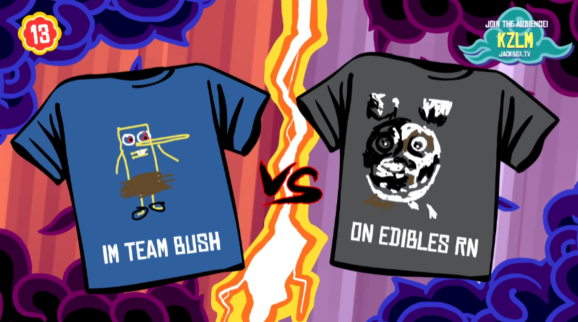 dolefulbear's tweet photo. this jackbox shit get serious https://t.co/Ch54QUuk79
