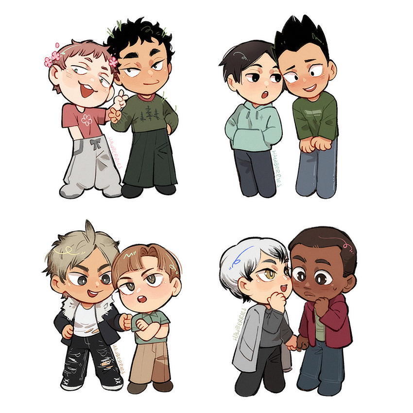 hawberries_'s tweet photo. [HQ!!] more shipchibis! i am excercising my free will!!

(tsukiyama • kuroken • bokukuroo • bokuaka • matsuhana • kinkuni • semishira • arankita) https://t.co/KARATHOI8L