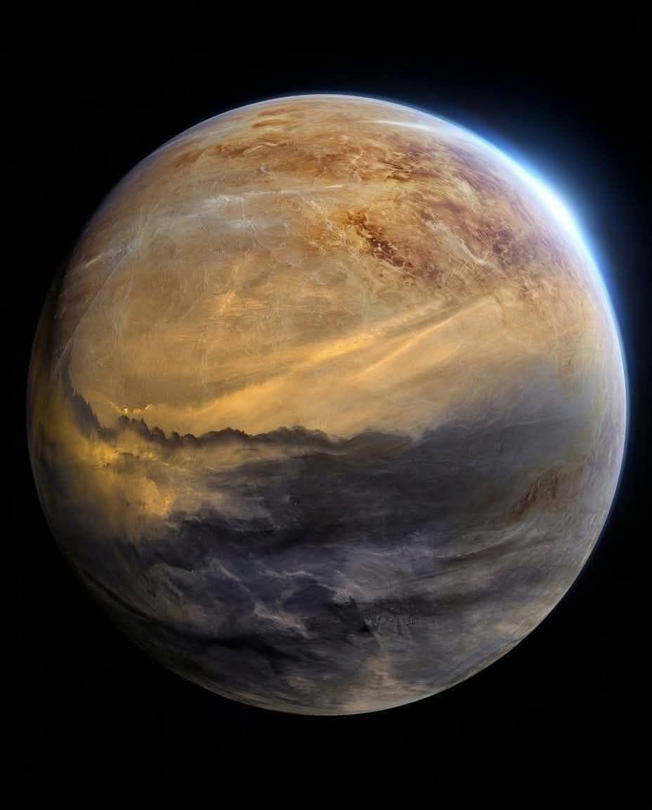 amazing_physics's tweet photo. Clearest image ever taken of Venus https://t.co/XPPXH96o8l
