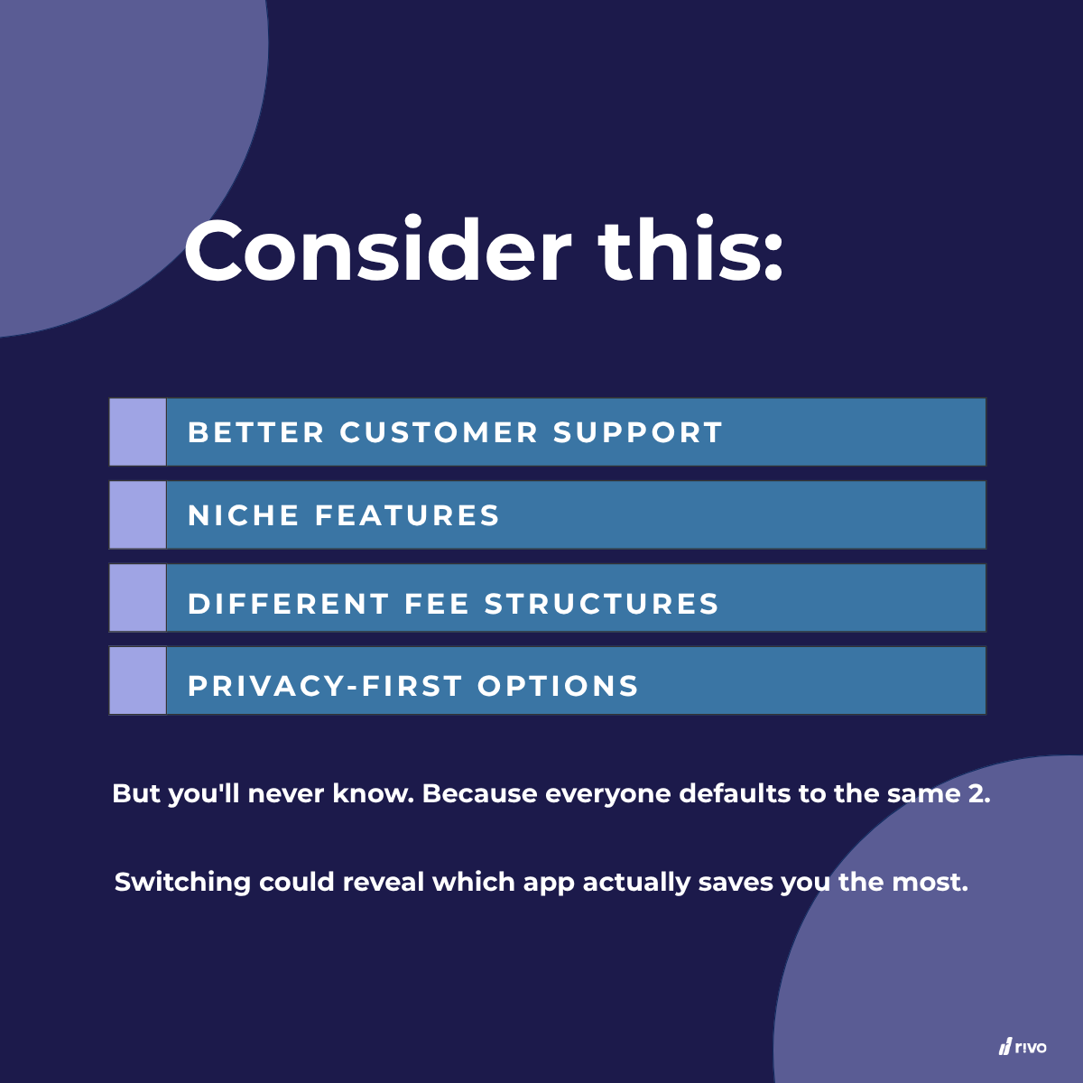 rivope_'s tweet photo. 79.5% of Indians use the same 2 UPI apps.  

But they're not using them because they're the best.  

They're using them because everyone else does.  

That's inertia. Not choice.  

What if the UPI app that actually works best for you  isn't the most popular one?  

#SmartMoney https://t.co/3LOPpyycN5