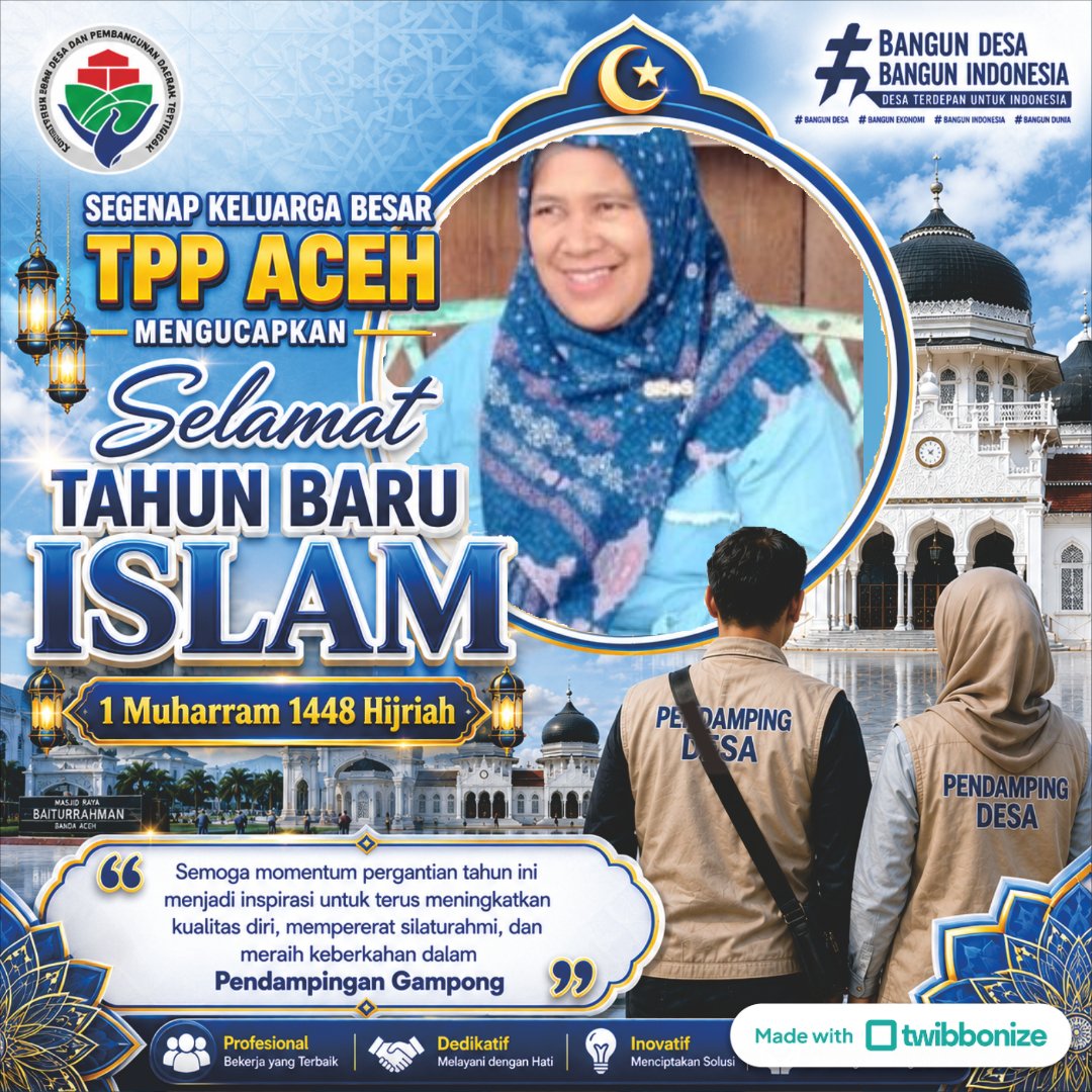 Midah9Kas's tweet photo. Selamat Tahun Baru Islam 1 Muharram 1448 H 🌙🕌

@YandriSusanto
@ARizaPatria

#KementerianDesaPDT
#BPSDMKementerianDesaPDT
#BangunDesaBangunIndonesia
#SelamatTahunBaruIslam1448H https://t.co/t0aL86Bjc2