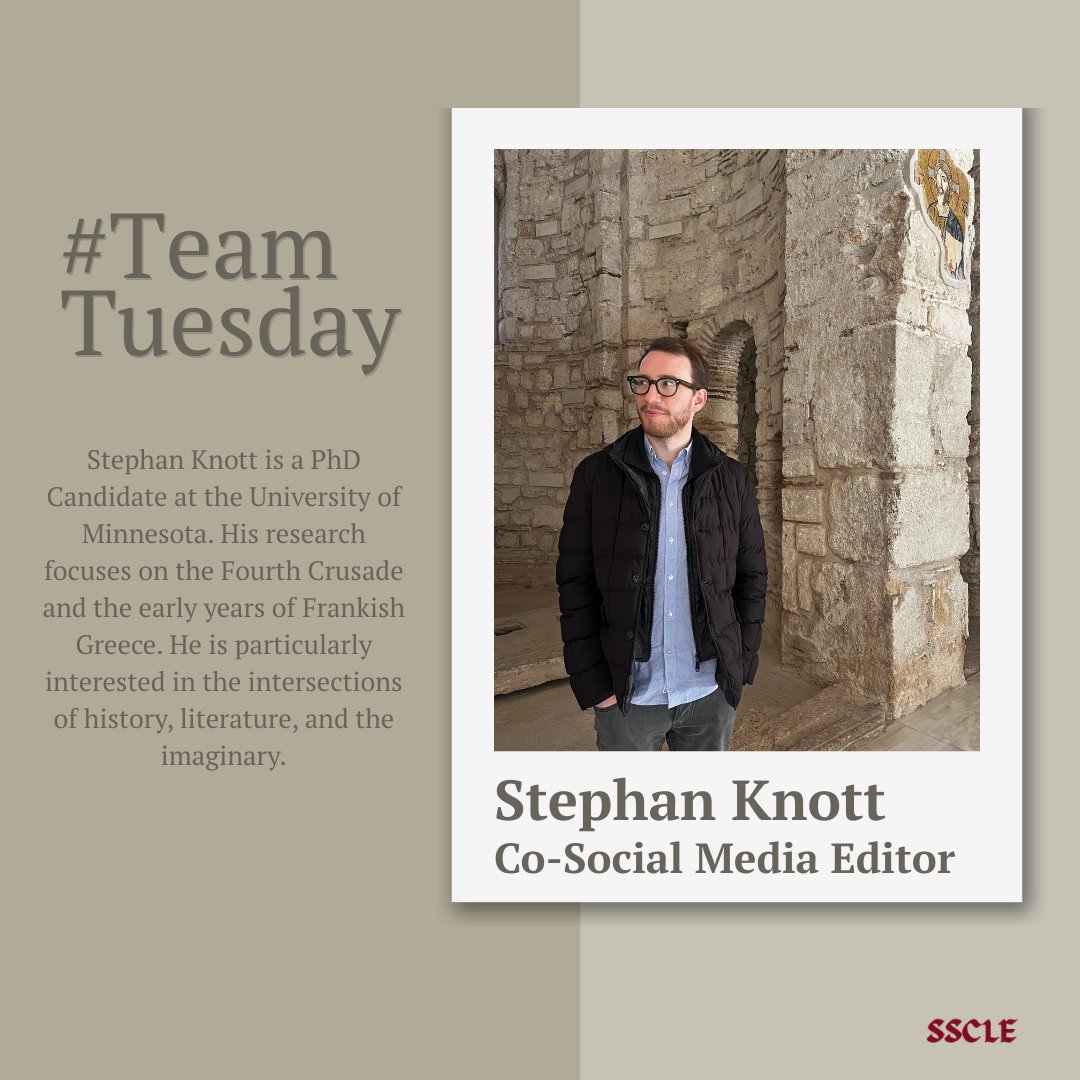 latineast's tweet photo. 🗓️ #TeamTuesday | Meet our Co-Social Media Editor

This week we introduce Stephan Knott, PhD Candidate in the Department of History at the University of Minnesota, and Social Media Editor of the SSCLE – which means he is, in part, responsible for the very series you are reading. https://t.co/IswRLMhnY1