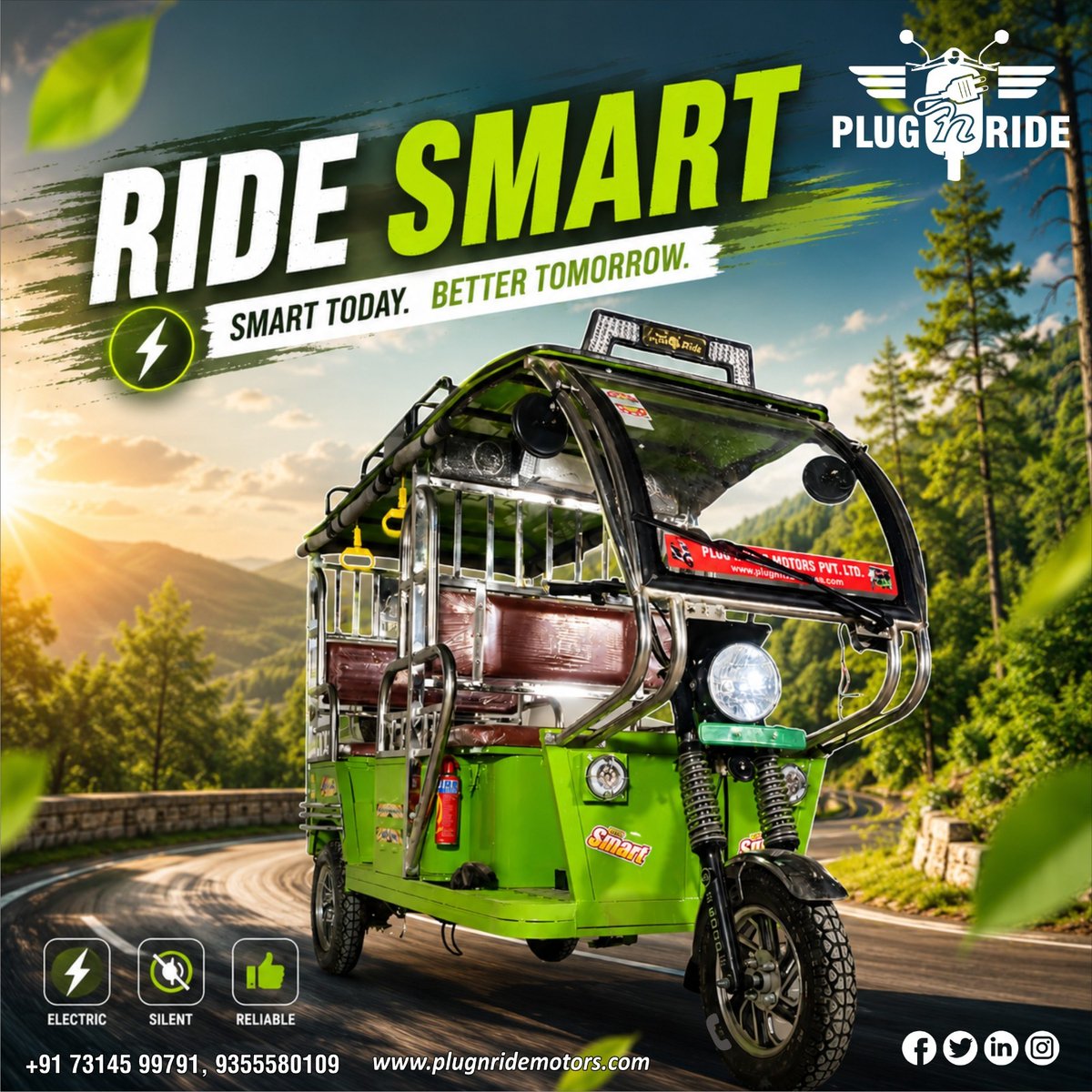 plug_ride's tweet photo. CALL US TODAY - 9355580108, 7314599791
FOR MORE VISIT OUR SITE -
https://t.co/LPrQf7xRRw
.
.
.
.
#plugnride #justgoforplugnride #gogreen #electricrickshaw #ElectricVehicles #RickshawChallenge #indiarickshaw #BatteryRickshaw #Electric3wheeler #ERickshawmanufacturer #dealership https://t.co/iO5GRzAaiS