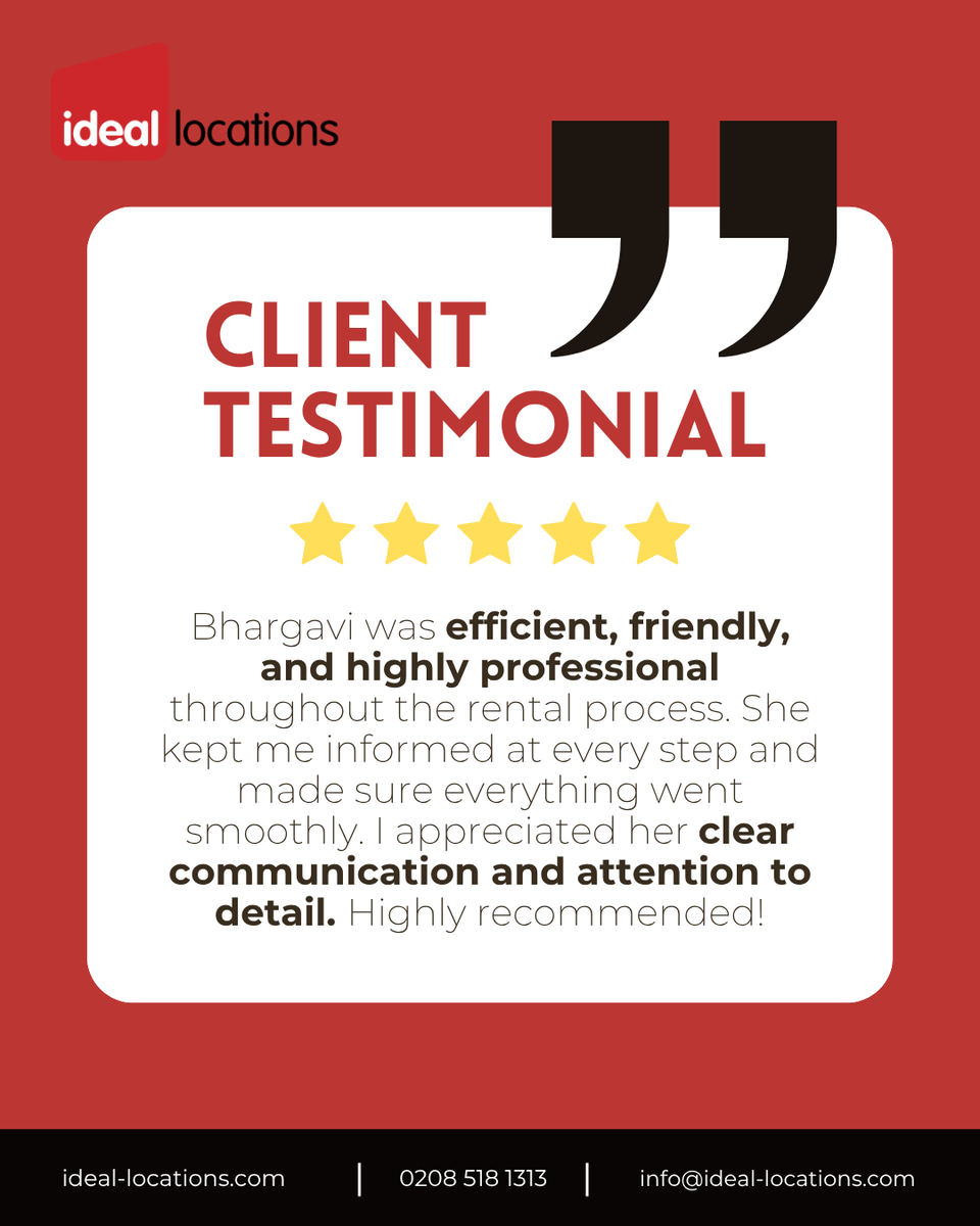 ideallocations's tweet photo. Clear communication, professionalism, and attention to detail are central to how we operate, ensuring everything progresses efficiently and without unnecessary stress.

Get in touch with our team today.

📞 0208 518 1313
📧 info@ideal-locations.com 
🌐 https://t.co/yel01pp8vk https://t.co/86KuG1vjaK