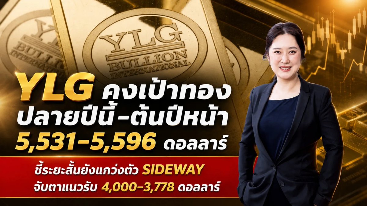 NewsSTOCKMASTER's tweet photo. YLG ลุ้นเป้าทองปลายปีนี้ 5,596 ดอลลาร์ เตือนระยะสั้นมองยัง Sideway แนะจับตาแนวรับ 4,000 - 3,778 ดอลลาร์
📌 อ่านเพิ่มเติม || https://t.co/IMwVWfDW2D
#STOCKMASTER #วายแอลจีบูลเลี่ยนเเอนด์ฟิวเจอร์ส #YLG https://t.co/IOJHHqzfeb