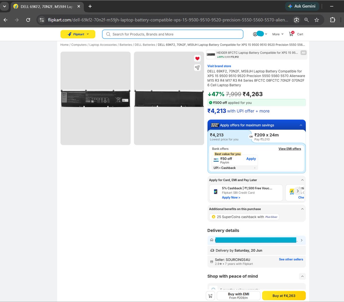 VoiceConsumers's tweet photo. Question to @Dell_IN  - How can major ecom. (@Walmart 's owned) platform #Flipkart sell fake parts using @Dell branding.
Question to @Flipkart - Brand repeatedly via email statements confirming part as non-genuine, &amp; informing they don't issue job sheet for battery. {1/2} https://t.co/1H82Xv5dJ2