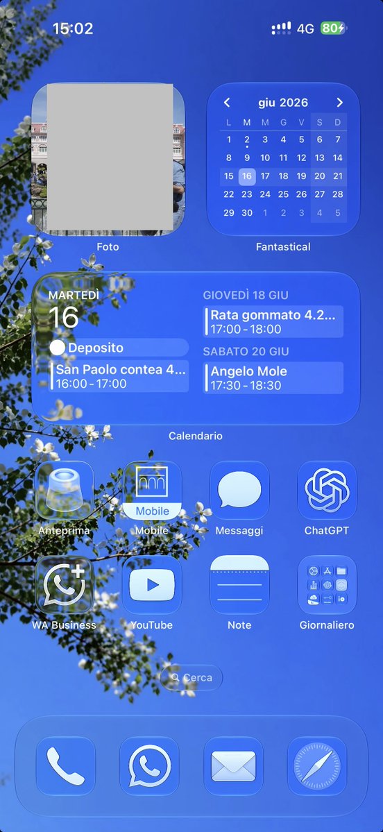 MarcoModicano's tweet photo. Sto cominciando ad apprezzare il Liquid Glass ios27 https://t.co/FZfzIL3Ogi
