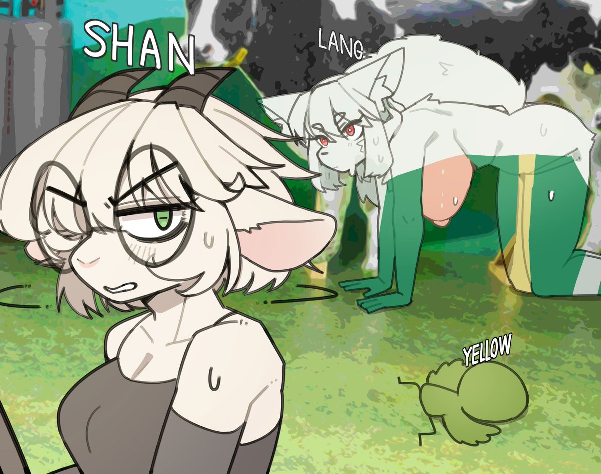 ccttaee's tweet photo. Shan:Wait... are a cow's udders really located in that spot?
-----------------------------------------------------------
I recently played MECCHA CHAMELEON with my friends, and it was really fun!
NSFW https://t.co/HvxuKa6zqF