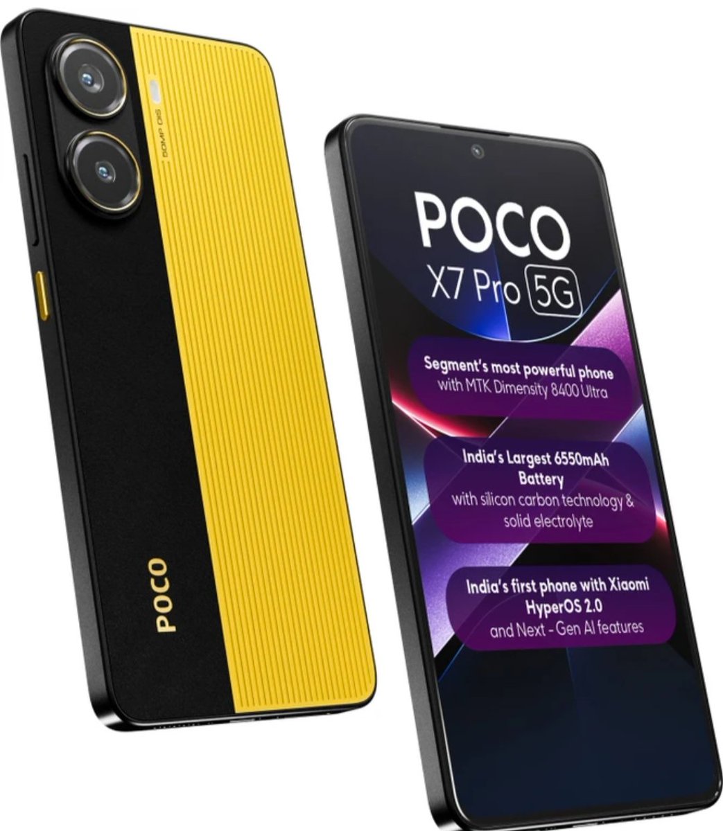 CyberRiser's tweet photo. 📢 Deal Alert ⚠️
POCO X7 Pro a performance centric Smartphone available at ₹23,999.
You will get:
📲 1.5K AMOLED display
🔳 8GB RAM, 256GB Storage
💾 Dimensity 8400 Ultra
📸 50MP +8MP +20MP 🤳
🔋 6550mAh
#DealAlert #POCOX7Pro https://t.co/sC0jkNh6AP
