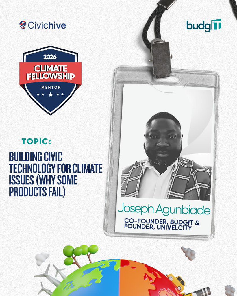 CivicHive's tweet photo. Not every climate tech solution survives the real world. 

Today, Joseph Agunbiade unpacked the gap between building and sustaining, and what civic technologists must do differently to create lasting impact. 📉🌱 https://t.co/55F45WoYgx