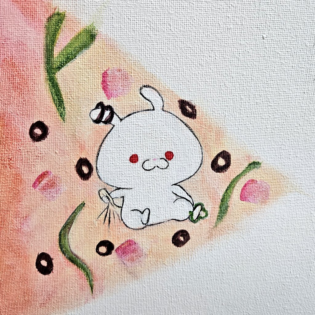 Chirinrin's tweet photo. Guysss,I draw this pizza bunny!!🍕🐰
Do you like it? #cute #drawing #art https://t.co/vpIp0AobxA