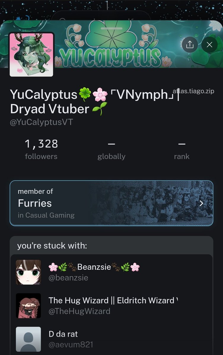 YuCalyptusVT's tweet photo. Why the fuck am I in "Furries" get that shit off 😭😂 https://t.co/13OAnpWVuO