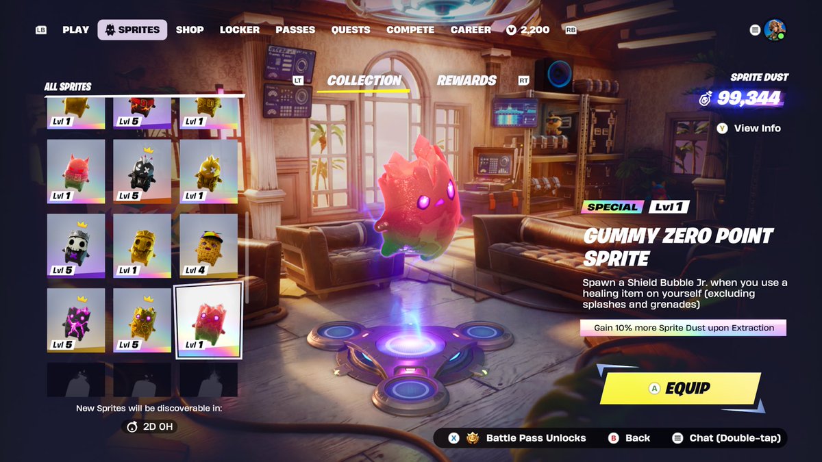 covencase's tweet photo. finally got the gummy zero point sprite! 
#Fortnite #FortniteCommunity <3 

thanks to @AjayRV7 :) https://t.co/EBUVhnCD5i