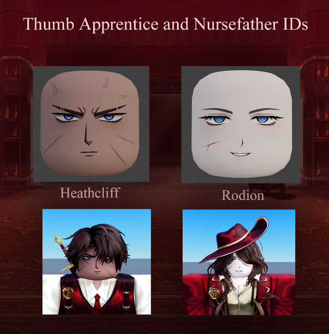 seallyjade's tweet photo. New faces for the new Thumb IDs!! 

Heathcliff : https://t.co/6gttEu75a2
Rodion : https://t.co/9Q7tXqIZ3y

I promise to post art after this hahahss https://t.co/38H5k6HEpt