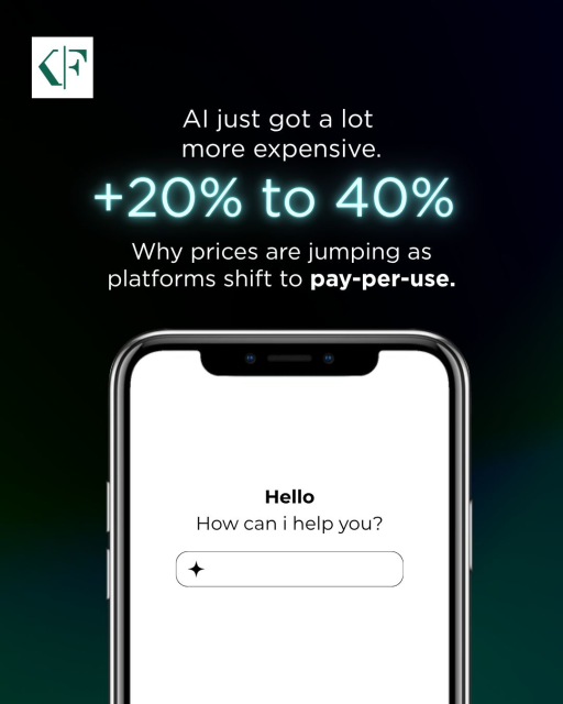 coconsp's tweet photo. #AI was cheap—until it wasn’t. Rising costs and new pricing models are forcing leaders to rethink ROI and adoption speed. What happens next? https://t.co/NvQ9oTagqt https://t.co/HBn7vEXOTq https://t.co/mvd3rPLJxG
