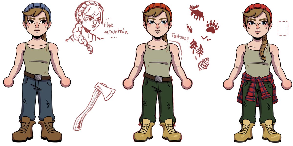 GrandDuckGames's tweet photo. 3D modeling work on the next character has begun 🪓 Everyone say hello to Lindsey the lumberjane 😍 https://t.co/dobpx0T32u