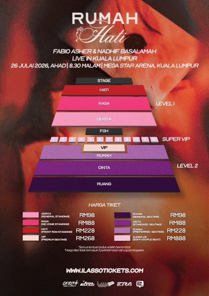 wickedkidcool's tweet photo. WTS/LFB 
NADHIF BASALAMAH AND FABIO ASHER LIVE in KUALA LUMPUR Malaysia 🇲🇾 
26 JULY 2026 
 
🎫Ticket available;
1 HATI -Standing 

Open for local &amp; International fans
DM to buy 📩

#NadhifBasalamah #FabioAsher
#NadhifBasalamahFabioAsherinKL

Dm if Interested https://t.co/OLsoAJH1Ch