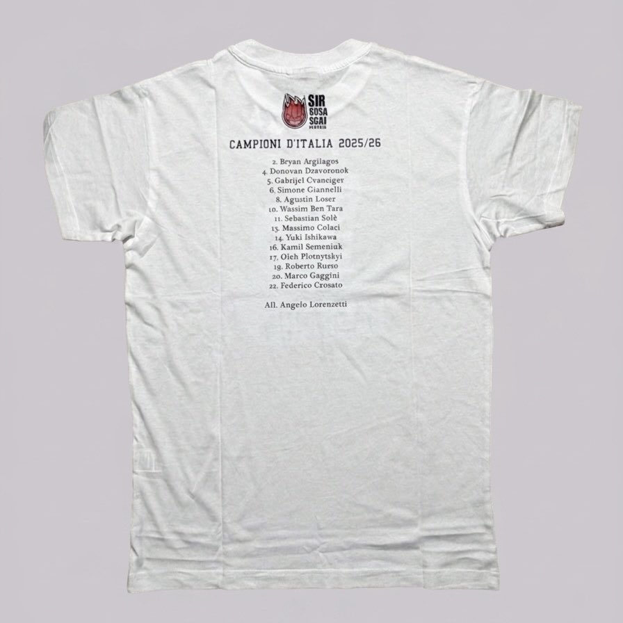 ペルージャ3冠記念Tシャツ」がイタリアから届きました