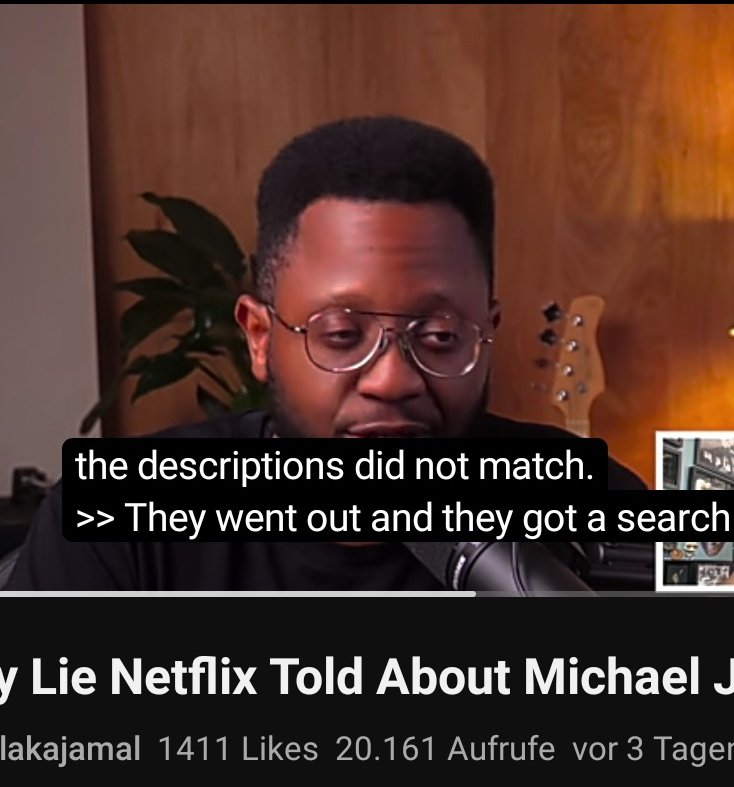 Cohiba42794785's tweet photo. Every lie told in the verdict about  MJ ( YT) :

" The docu made the claim that the describtion matched. But what they leave out is, when the strip search first happened, the early reporting on it, they all cited Law enf. sources who said it the describtions did NOT match"
#MJ https://t.co/Tv3iMU4np3