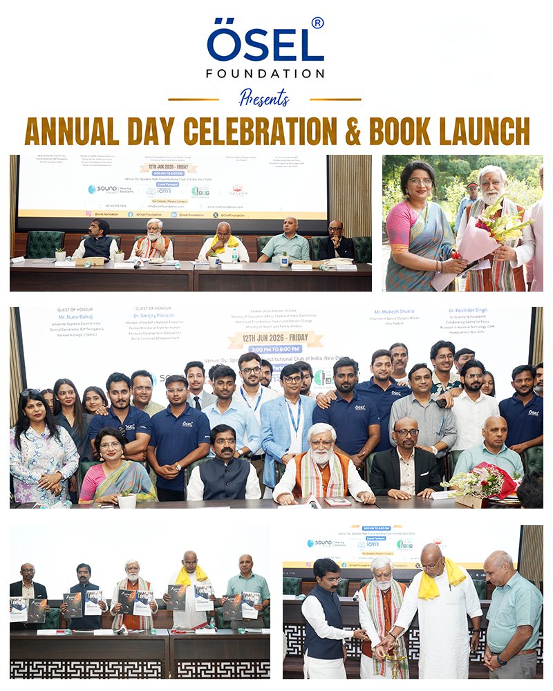 OselFoundation's tweet photo. 12 Jun'26 marked our Annual Day Celebration &amp; Book Launch at the Constitutional Club of India, New Delhi; bringing together policymakers, parliamentarians, para-sports advocates, and changemakers united by a conviction: that every dream deserves an equal opportunity. https://t.co/QcuRRfGtwI