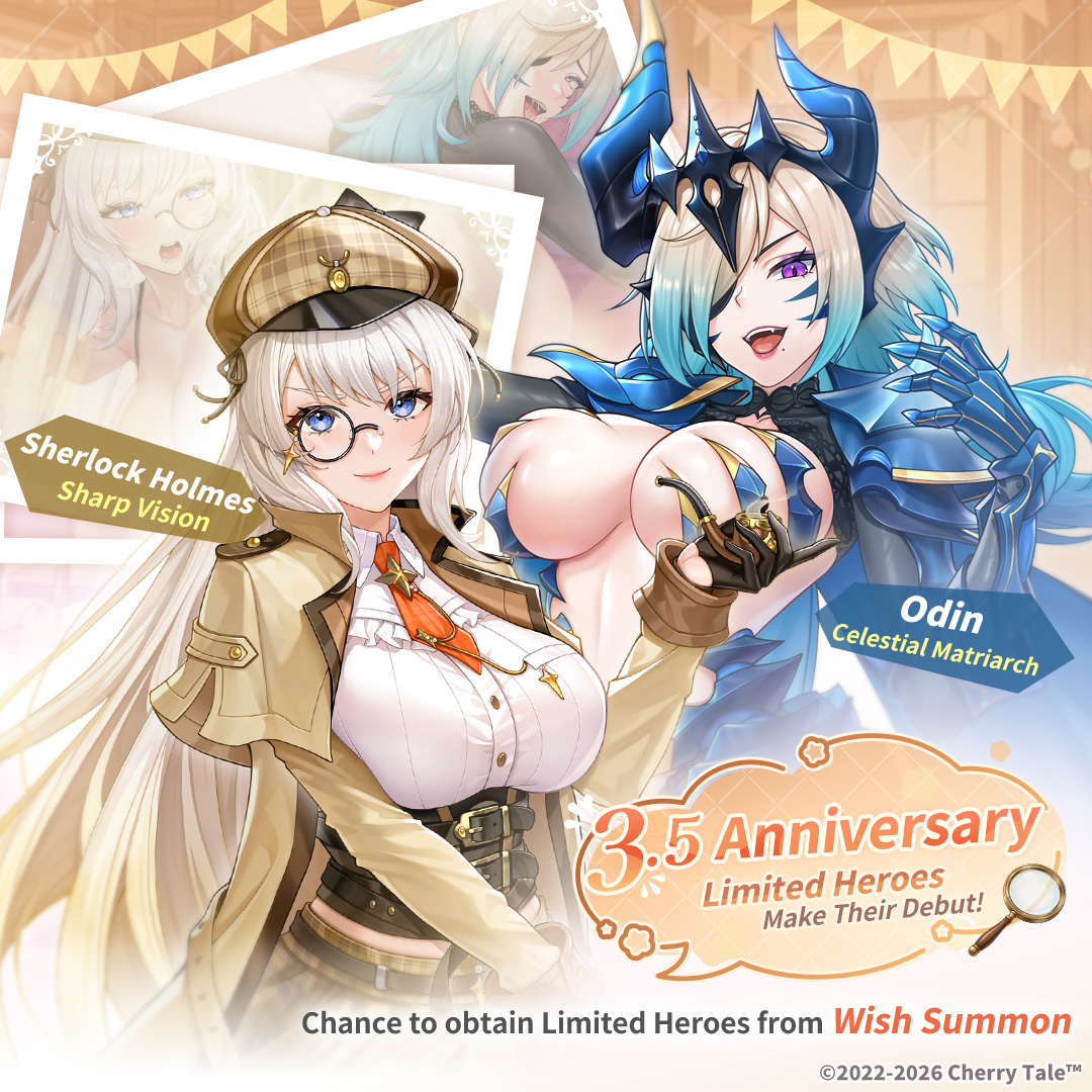 CherryTaleEN's tweet photo. Shining Wish! 3.5 Anniversary Wishes Arrive!
Event Time: Jun 17th, 2026 09:00 - Jul 8th, 2026 09:00 (GMT+8)
#cherrytale #EROLABS https://t.co/pl4PjGRLT0