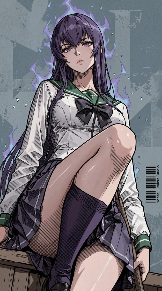 oneesan_aiart's tweet photo. Saeko Busujima combines elegance, deadly skill, and unwavering courage in every battle she faces ⚔️💙 #SaekoBusujima #HighschoolOfTheDead https://t.co/MRtfckMqKM