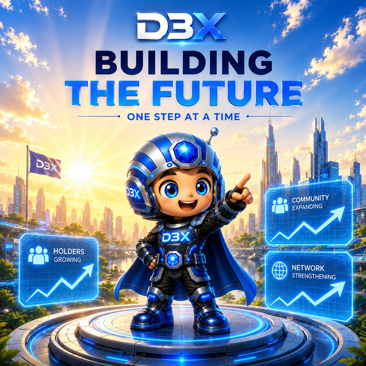 _89pp's tweet photo. ☀️ BUILDING THE FUTURE

One step at a time. 
One holder at a time. 
One mission.

HOLDERS GROWING 📈
COMMUNITY EXPANDING 📈 
NETWORK STRENGTHENING 📈

D3X is just getting started 💙🤖
Follow 
https://t.co/6z3t387F5e
TG
https://t.co/WIhnc977Lb

https://t.co/b7RHtUpFyF

Follow+ comment+ Retweet, quote

#D3X #D3NRX #Solana #Web3 #Crypto