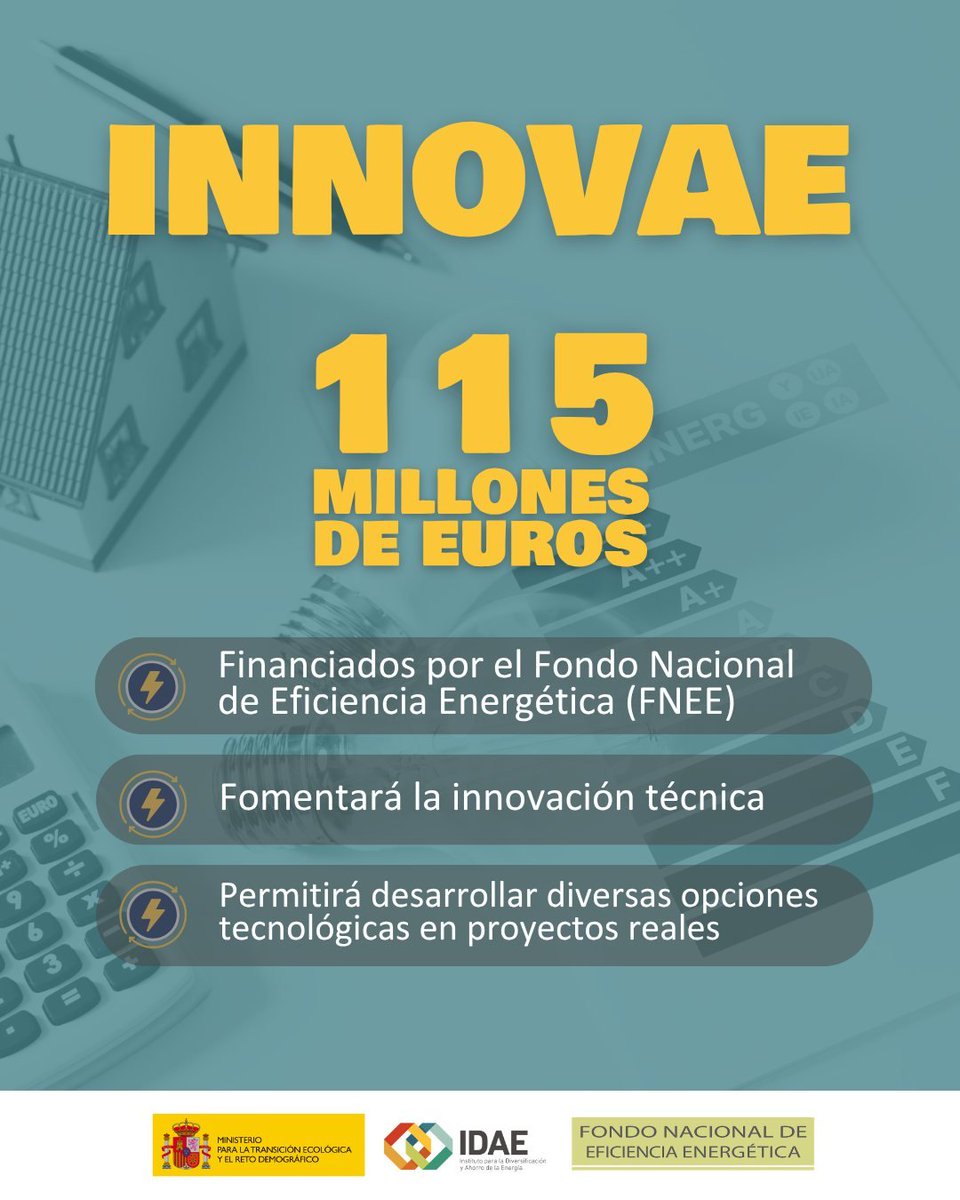 redespanola's tweet photo. ⚡️@mitecogob lanza 115 M€ en ayudas para proyectos innovadores de ahorro y eficiencia energética

Estas nuevas ayudas pueden beneficiar a ayuntamientos, cooperativas, pymes, asociaciones, grupos LEADER y más entidades del medio rural🏘️🔌

https://t.co/8dAA6Cn5Ec https://t.co/lYRVL7l3ZG