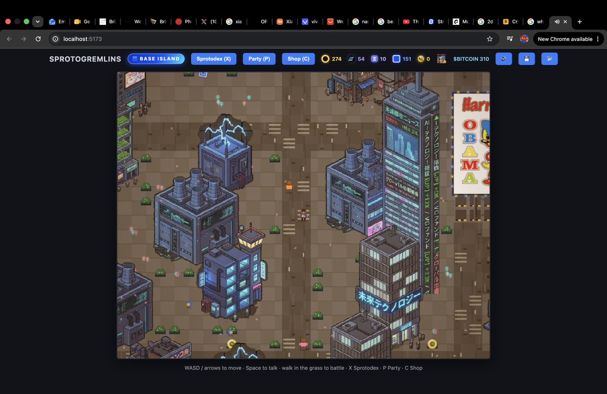 FAT_HEAD_DAVE's tweet photo. "Hello Sproto" alpha gameplay livestream
June 20th, 8pm UK time

4 unlockabale islands

Ethereum Island
Solana Island
BASE Island
BNB Island

Each unlocked by collecting @sprotogremlins in your SPROTODEX and by collecting the native coin (Eth crystals, SOL orbs, BASE boxes and BNB bees).

Each level sees you meet new people who reflect real interactions you may be used to across each of these real life web3 chains.

You have to complete NPC challenges, battle KOLs to unlock new parts of each map and then face off against the "BOSS" of each map.

Each island has its own feel, music and NPC interactions along with places to visit that you may encounter in the real web3 version.

There are shops you can buy ticker base:0x2a06a17cbc6d0032cac2c6696da90f29d39a1a29 merch from, there is an @opensea store where you can actually buy sprotos in real life and more!

Come and chill out and watch some alpha game testing this Saturday at 8pm UK time.

#HarryPotterObamaSonic10inu